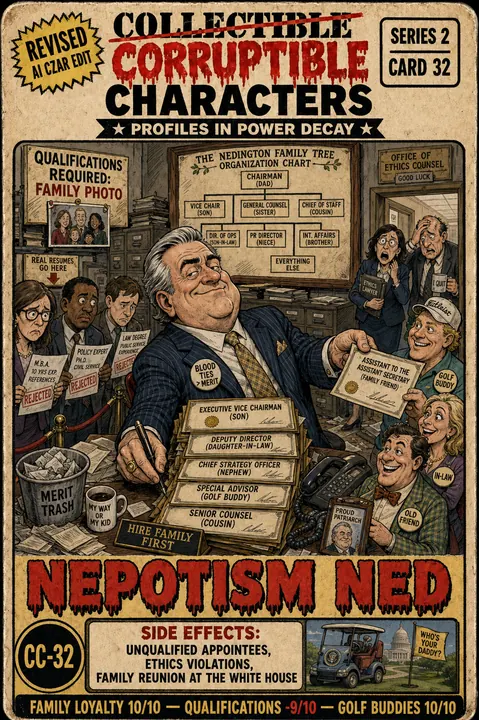 Nepotism Ned, CC-32